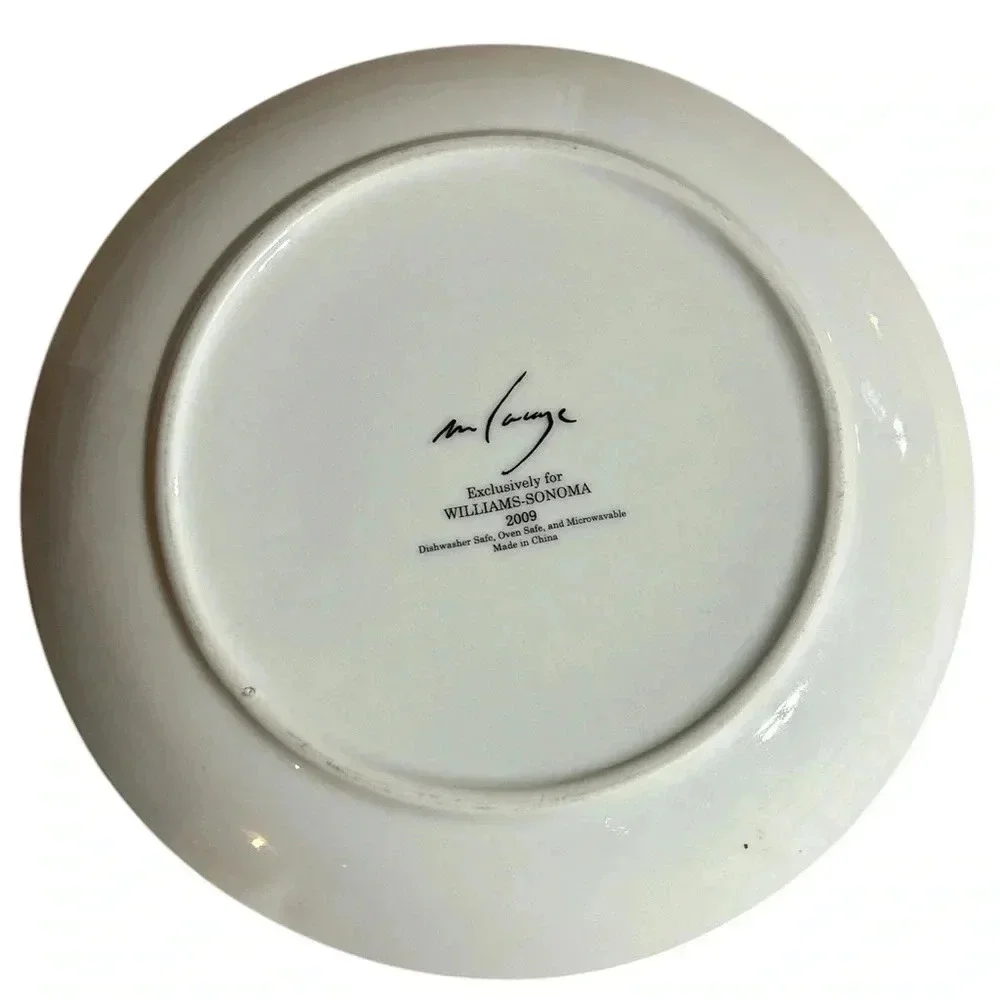 WILLIAMS SONOMA Marc Lacaze 2009 Paris Cafe Salad Dessert Plate